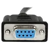 Image de Câble null modem série DB9 RS232 de 2m - Cordon série DB9 vers DB9 - Femelle / Femelle - Noir - Câble de modem nul - DB-9 (F) pour DB-9 (F) - 2 m -