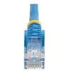 Image de Câble réseau Cat5e UTP sans crochet de 2 m - Cordon Ethernet RJ45 anti-accroc - Câble patch - M/M - Bleu - Cordon de raccordement - RJ-45 (M) pour