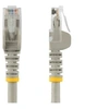 Image de Câble réseau Cat6 Gigabit UTP sans crochet de 50cm - Cordon Ethernet RJ45 anti-accroc - Câble patch Mâle / Mâle - Gris - Cordon de raccordement -
