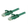Image de Câble réseau Cat6 Gigabit UTP sans crochet de 50cm - Cordon Ethernet RJ45 anti-accroc - Câble patch Mâle / Mâle - Vert - Cordon de raccordement -