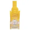 Image de Câble réseau Cat5e UTP sans crochet de 3 m - Cordon Ethernet RJ45 anti-accroc - Câble patch - M/M - Jaune - Cordon de raccordement - RJ-45 (M) pour