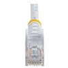 Image de Câble réseau Cat5e UTP sans crochet de 2 m - Cordon Ethernet RJ45 anti-accroc - Câble patch - M/M - Blanc - Cordon de raccordement - RJ-45 (M) pour
