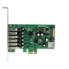 Image de Carte contrôleur PCI Express à 7 ports USB 3.0 - 6 externes 1 interne - Adaptateur PCIe USB avec UASP et alimentation SATA - Adaptateur USB - PCIe