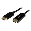 Image de Câble adaptateur DisplayPort vers HDMI de 1 m - Convertisseur DP vers HDMI avec câble intégré - M/M - Ultra HD 4K - Noir - Câble adaptateur -