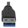 Image de Câble Micro USB 3.0 slim - Cordon USB-A vers Micro-B à angle droit de 1 m - USB 3.1 Gen 1 (5 Gb/s) - M/M - Câble USB - Micro-USB de type B (M) pour