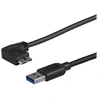 Image de Câble Micro USB 3.0 slim - Cordon USB-A vers Micro-B à angle gauche de 50 cm - USB 3.1 Gen 1 (5 Gb/s) - M/M - Câble USB - Micro-USB de type B (M)