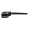 Image de Câble Micro USB 3.0 slim - Cordon USB-A vers Micro-B à angle gauche de 1 m - USB 3.1 Gen 1 (5 Gb/s) - M/M - Câble USB - Micro-USB de type B (M) pour
