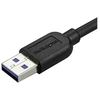 Image de Câble Micro USB 3.0 slim - Cordon USB-A vers Micro-B à angle droit de 50 cm - USB 3.1 Gen 1 (5 Gb/s) - M/M - Câble USB - Micro-USB de type B (M) pour