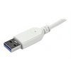 Image de Hub USB 3.0 compact à 4 ports avec câble intégré - Concentrateur USB 3.0 avec boîtier en aluminium - Argent - Concentrateur (hub) - 4 x SuperSpeed