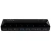 Image de Hub USB 3.0 à 10 ports avec ports de charge et synchronisation - Concentrateur USB avec ports de charge rapide - 2x 1,5 A - Commutateur de partage