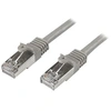 Image de Câble réseau Cat6 blindé SFTP sans crochet de 3m - Cordon Ethernet RJ45 anti-accroc - Câble patch Mâle / Mâle - Gris - Cordon de raccordement - RJ-45