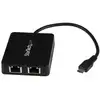 Image de StarTech Dual USB-C to GbE Adapter w/USB port