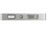 Image de Adaptateur de voyage audio/vidéo 4 en 1 - USB Type-C vers VGA, DVI, HDMI ou Mini DP - 4K (CDPVGDVHDMDP) - Adaptateur vidéo - 24 pin USB-C mâle pour