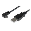 Image de Câble de charge et synchronisation Micro USB de 1 m - Cordon USB-A vers Micro-B à angle droit - M/M - 0,25 mm² - Câble USB - Micro-USB de type B (M)