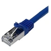Image de Câble réseau Cat6 blindé SFTP sans crochet de 50 cm - Cordon Ethernet RJ45 anti-accroc - Câble patch M/M - Gris - Cordon de raccordement - RJ-45 (M)