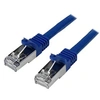 Image de Câble réseau Cat6 blindé SFTP sans crochet - 5 m Bleu - Cordon Ethernet RJ45 anti-accroc - Câble patch - Cordon de raccordement - RJ-45 (M) pour