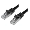 Image de Câble réseau Cat6 blindé SFTP sans crochet - 3 m Noir - Cordon Ethernet RJ45 anti-accroc - Câble patch - Cordon de raccordement - RJ-45 (M) pour