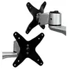 Image de Startech Support de bureau articulé pour deux écrans - Empilable - Kit de montage (support de montage pour bureau, serre-joint) - pleine action -