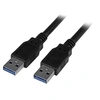 Image de Câble USB 3.0 A vers A de 3 m - Cordon USB-A vers USB-A - USB 3.1 Gen 1 (5 Gb/s) - M/M - Noir - Câble USB - USB type A (M) pour USB type A (M) - USB
