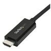Image de Câble adaptateur Mini DisplayPort vers HDMI de 3 m - Convertisseur Mini DP vers HDMI avec câble intégré - 4K 30 Hz - Noir - Câble adaptateur - Mini