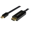 Image de Câble adaptateur Mini DisplayPort vers HDMI de 5 m - Convertisseur Mini DP vers HDMI avec câble intégré - 4K 30 Hz - Noir - Câble adaptateur - Mini