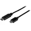 Image de Câble USB-C vers Micro USB de 50 cm - Cordon USB C vers Micro-B - Câble de charge compatible Thunderbolt 3 - M/M - USB 2.0 - Câble USB - 24 pin USB-C