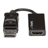 Image de StarTech Adaptateur DisplayPort vers HDMI - Convertisseur DP vers HDMI - M/F - Ultra HD 4K 60 Hz - Noir (DP2HD4K60S) - Convertisseur vidéo -