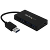 Image de Hub USB 3.0 - 4 ports - USB-A vers 3x USB-A 1x USB-C - Concentrateur USB Type-C - Adaptateur d'alimentation inclus - Concentrateur (hub) - 3 x