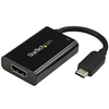 Image de Adaptateur vidéo USB-C vers HDMI avec USB Power Delivery - Adaptateur vidéo - 24 pin USB-C mâle pour HDMI, USB-C (alimentation uniquement) femelle -