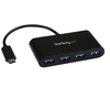 Image de Hub USB 3.0 compact à 4 ports alimenté par bus - Concentrateur USB Type-C - USB-C vers 4x USB-A - Concentrateur (hub) - 4 x SuperSpeed USB 3.0 - de
