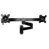 Image de Support mural pour deux écrans - Bras articulés (ARMDUALWALL) - Support - bras réglable - pour 2 moniteurs - acier robuste - Taille d'écran : 15"-24"