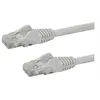 Image de Câble réseau Cat6 UTP sans crochet de 7 m - Cordon Ethernet RJ45 anti-accroc - Câble patch - M/M - Blanc - Cordon de raccordement - RJ-45 (M) pour