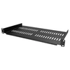 Image de Etagère ventilée 1U pour armoire serveur - Profondeur de 250 mm - Etagère cantilever montable en rack - Acier (CABSHELFV1U) - Etagère pour rack -