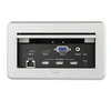 Image de Boîtier de connexion pour table de réunion avec entrées DisplayPort, HDMI et VGA (BOX4HDECP2) - Support de fixation - HD-15, RJ-45, fiche mini-phone