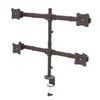 Image de Support de bureau pour 4 écrans à fixation VESA jusqu'à 27" et 8 kg - Bras d'écran articulé en acier robuste - bras réglable