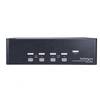 Image de Switch KVM double affichage DisplayPort 4K 60 Hz à 4 ports avec hub USB 2.0 intégré - Commutateur écran-clavier-souris/audio/USB - 4 x KVM / audio /