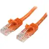 Image de StarTech 0.5m Orange Snagless Cat5e Patch Cable