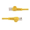 Image de Câble réseau Cat5e UTP sans crochet - 50 cm Jaune - Cordon Ethernet RJ45 anti-accroc - Câble patch - Cordon de raccordement - RJ-45 (M) pour RJ-45
