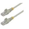 Image de Câble réseau Cat5e UTP sans crochet - 50 cm Gris - Cordon Ethernet RJ45 anti-accroc - Câble patch - Cordon de raccordement - RJ-45 (M) pour RJ-45 (M)
