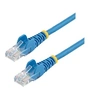Image de Câble réseau Cat5e UTP sans crochet de 10 m - Bleu - Cordon de raccordement - RJ-45 (M) pour RJ-45 (M) - 10 m - UTP - CAT 5e - sans crochet, bloqué -