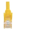 Image de Câble réseau Cat5e UTP sans crochet - 10 m Jaune - Cordon Ethernet RJ45 anti-accroc - Câble patch - Cordon de raccordement - RJ-45 (M) pour RJ-45 (M)