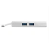 Image de Adaptateur multiport USB-C, station d'accueil de voyage USB-C avec HDMI 4K, pass-through d'alimentation 60 W, GbE, hub USB-A 3.0 2 points, blanc -