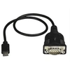 Image de Câble adaptateur USB-C vers série DB9 RS232 avec rétention COM (ICUSB232PROC) - Câble USB / série - DB-9 (M) pour 24 pin USB-C (M) - 40 cm - noir