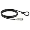 Image de Startech Laptop Combination Lock - Security Lock - 6 Ft Vinyl-Coated Steel Cable (LTLOCK) - Câble de sécurité - noir et argent - 1.8 m - pour P/N: