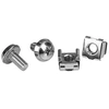 Image de Vis M6 et écrous cages M6 pour rack serveur - Vis M6 12 mm de montage pour armoire - Paquet de 20 - Kit de vis pour rack - argent (pack de 20)