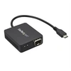 Image de Startech Adaptateur réseau USB-C vers fibre optique Gigabit Ethernet avec SFP ouvert - Convertisseur USB-C vers fibre 1000Base-SX/LX - Adaptateur