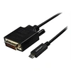 Image de Câble adaptateur USB-C vers DVI de 3 m - Câble USB Type-C vers DVI en noir - 1920 x 1200 - Adaptateur vidéo externe - VIA/VLI - VL100 / Parade -