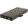 Image de 8 Port Serial Hub USB to RS232/RS485/RS422 Adapter - Industrial USB 2.0 to DB9 Serial Converter Hub - IP30 Rated - Din Rail Mountable Metal Serial
