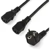 Image de PXT101YEU2M câble électrique Noir CEE7/7 Coupleur 2 x C13