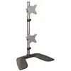 Image de Vertical Dual Monitor Stand - Ergonomic Desktop Stacked Two Monitor Stand up to 27 inch VESA Mount Displays - Free Standing Universal Monitor Mount -